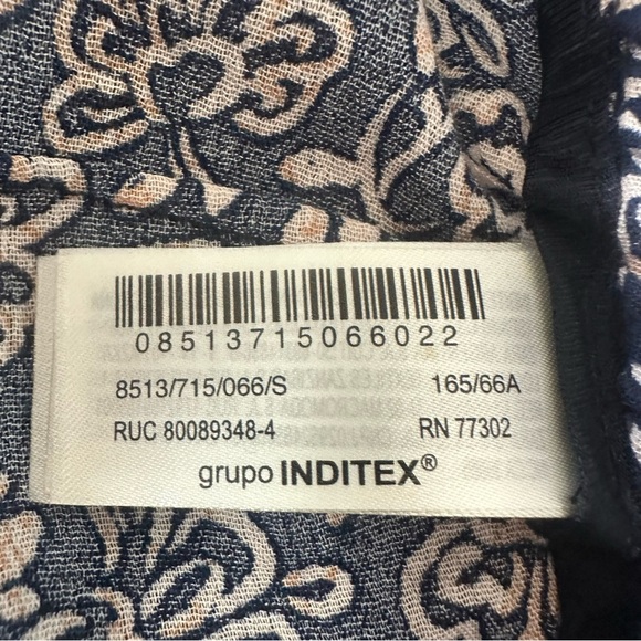 ZARA Women’s Printed Floral Pants Lightweight Relaxed Boho Vacation Small EUC - Picture 8 of 9